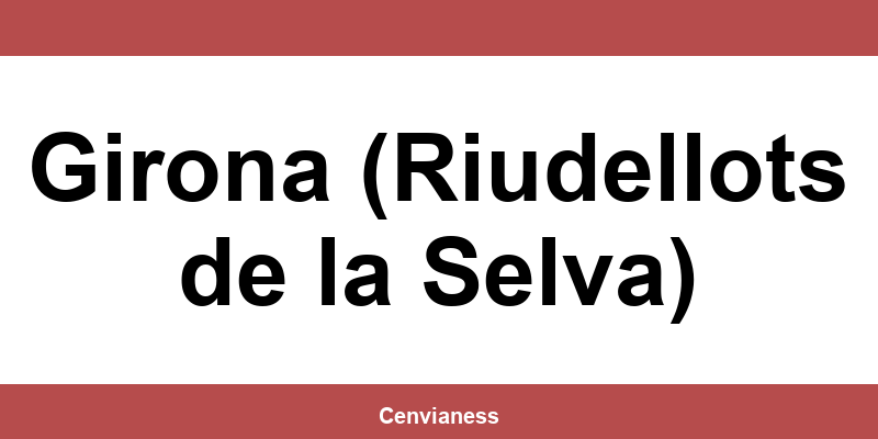 Teléfono de contacto de CTT Express en Girona (Riudellots de la Selva)